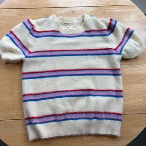Saint Geraldine Sweater - XS Cream, Blue, Red w/ cute puff sleeve!